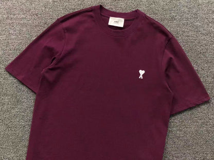 Camiseta AMI Paris Mini Heart Logo Minimal