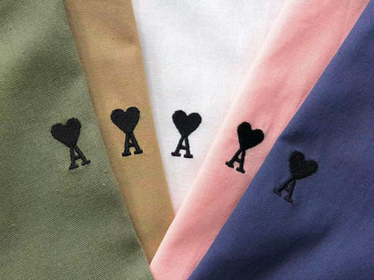 Camisa AMI Paris Heart Logo Classi