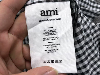 Camisa AMI Paris Gingham Mini Heart