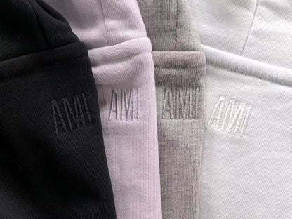 Moletom AMI Paris Ami de Cœur Contrast Zip Hoodie