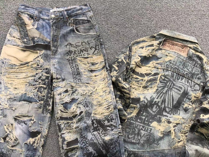 Conjunto Acne Studios Burnout Punk Denim