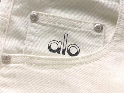 Calça ALO jeans reta branco