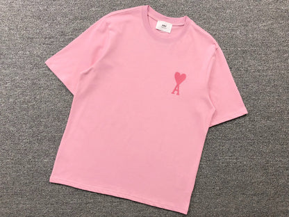 Camiseta AMI Paris Minimal Tonal Heart Logo