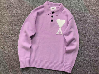Suéter AMI Paris Polo Knit Essential