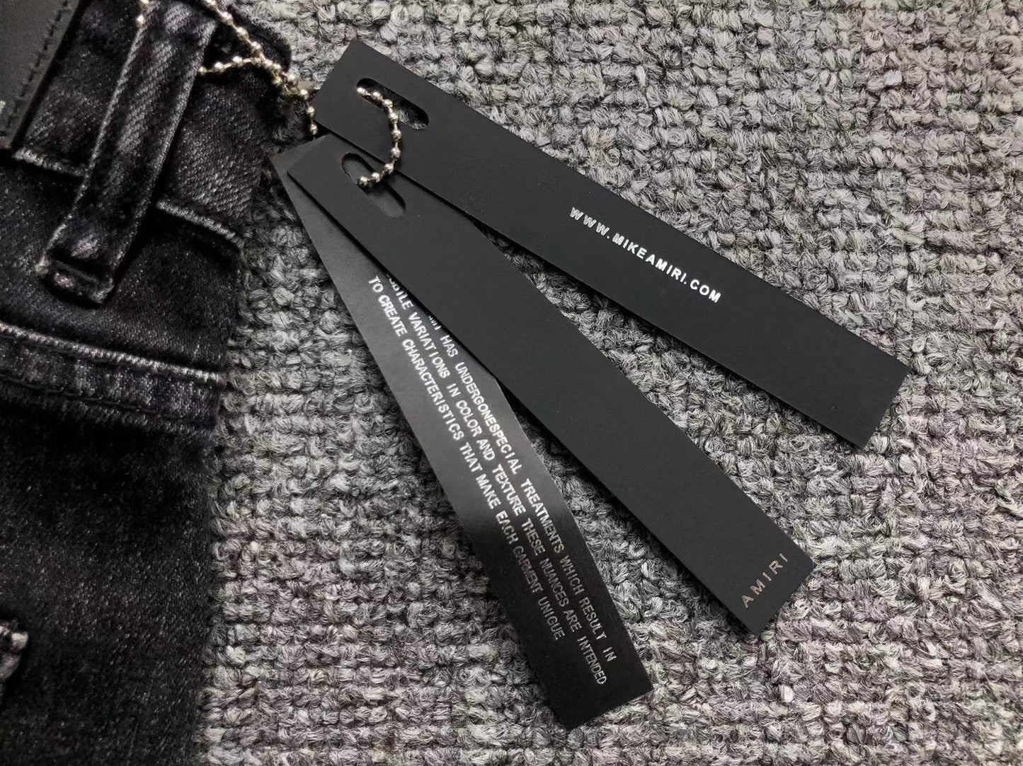 Calça Jeans AMIRI Distressed Black