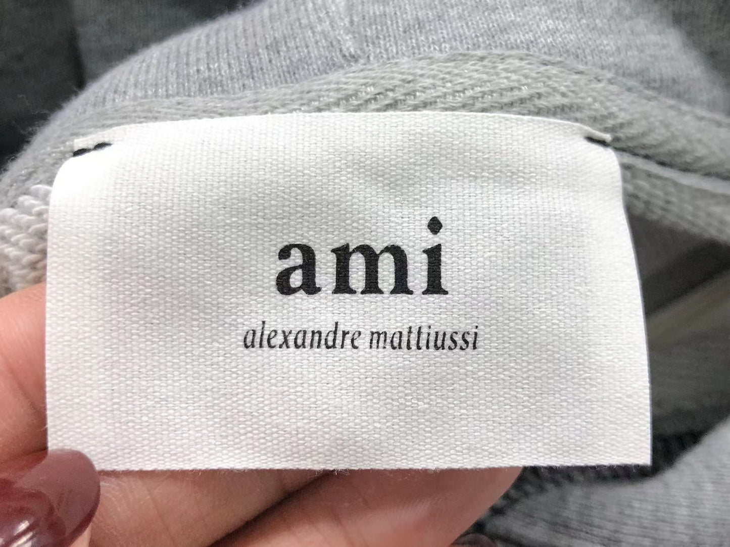 Moletom AMI Paris Logo Script Minimal