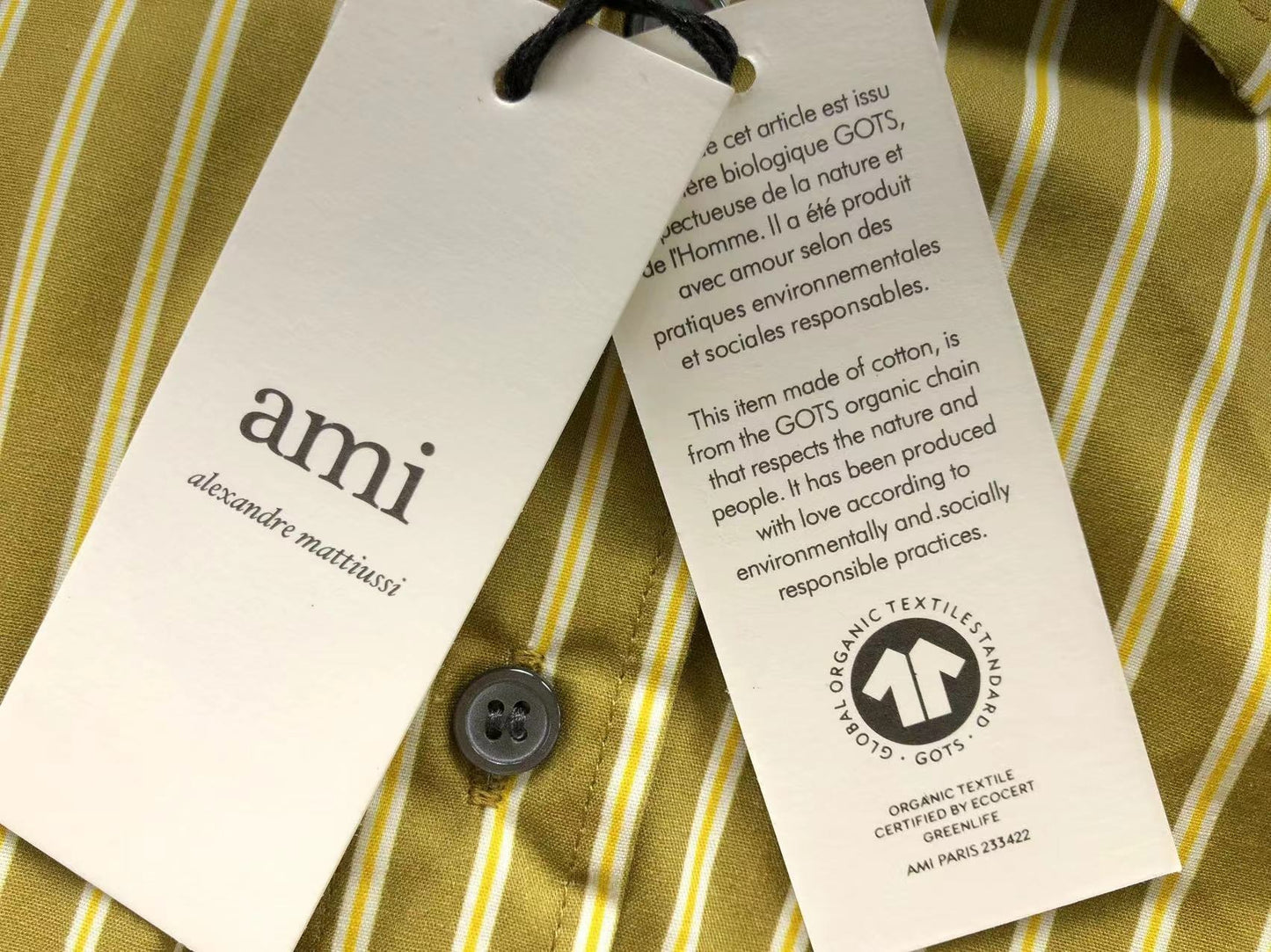 Camisa AMI Paris Stripe Colorway