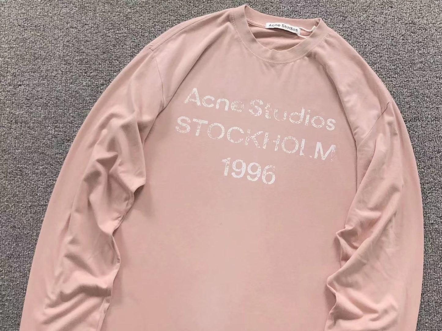 Camsieta Acne Studios Stockholm 1996 Rib Long Sleeve