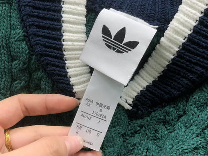 Jaqueta Adidas Cable Knit Zip Sweater