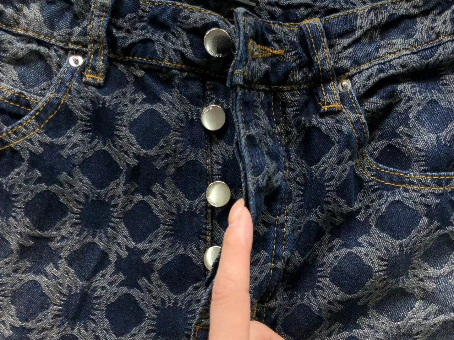 Calça AMIRI Monogram Cargo Denim