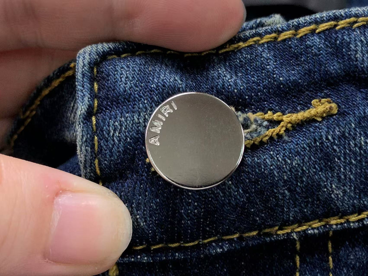 Calça AMIRI Vintage Logo Dark Denim