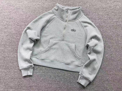 Conjunto Alo Moletom Jogger Half Zip Feminino