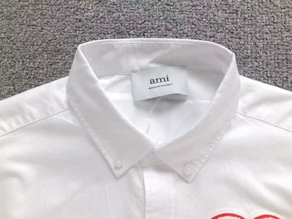 Camisa Social AMI Paris Big Heart Oxford