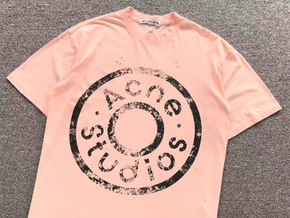Camiseta Acne Studios Distressed Round Logo