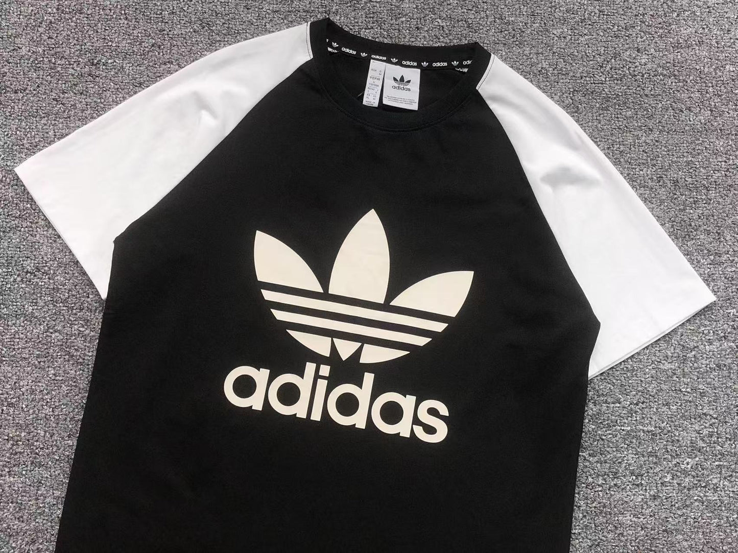 Camiseta Adidas Trefoil Raglan Contrast