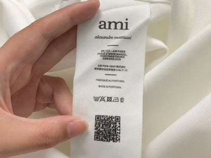 Camisa AMI Paris Signature Heart Oxford Minimal