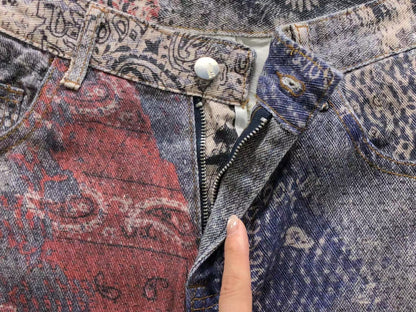 Calça Acne Studios Retro Paisley Denim