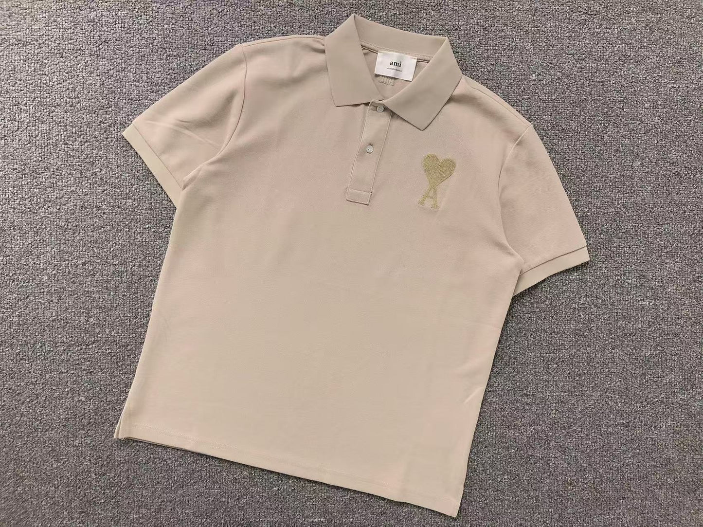 Camisa Polo AMI Paris Big Heart Logo Classic