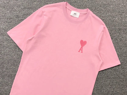Camiseta AMI Paris Minimal Tonal Heart Logo
