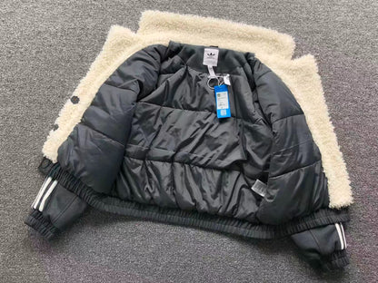 Jaqueta Adidas Feminina Sherpa Suede Winter Jacket