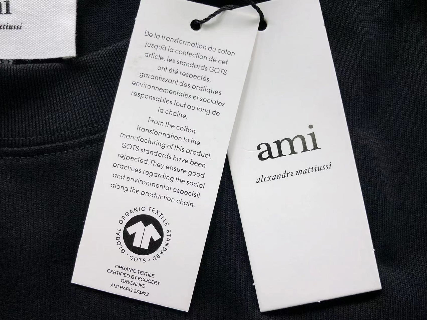 Camiseta AMI Paris Mini Heart Logo Classic