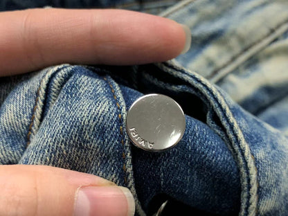 Calça AMIRI Light Wash Destroyed Denim