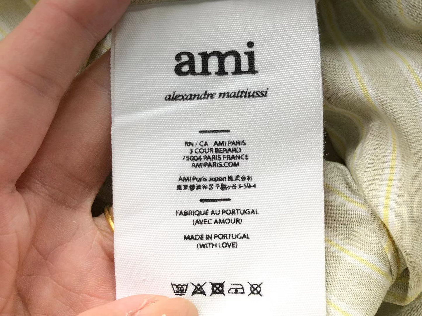 Camisa AMI Paris Stripe Colorway