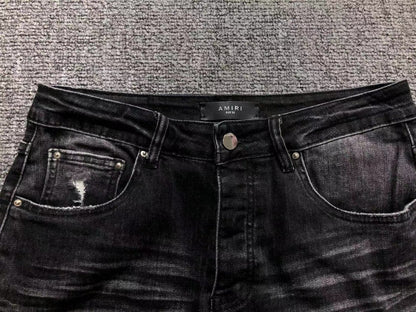 Calça Jeans AMIRI Distressed Black