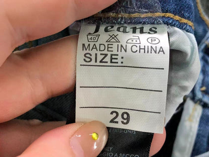 Calça AMIRI Ice Blue Patch Denim