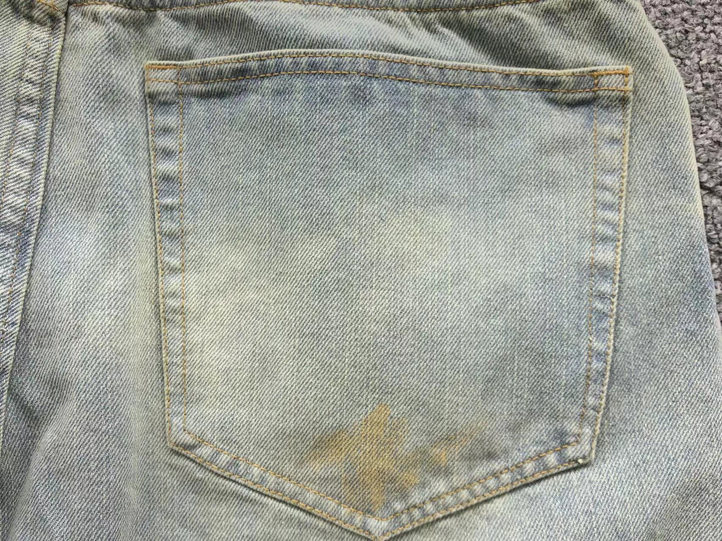 Short Acne Studios Workwear Ink Splatter