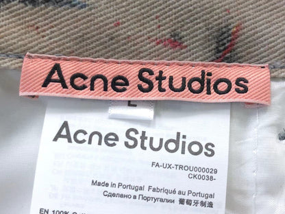 Calça Acne Studios Ink Wash Cargo Denim