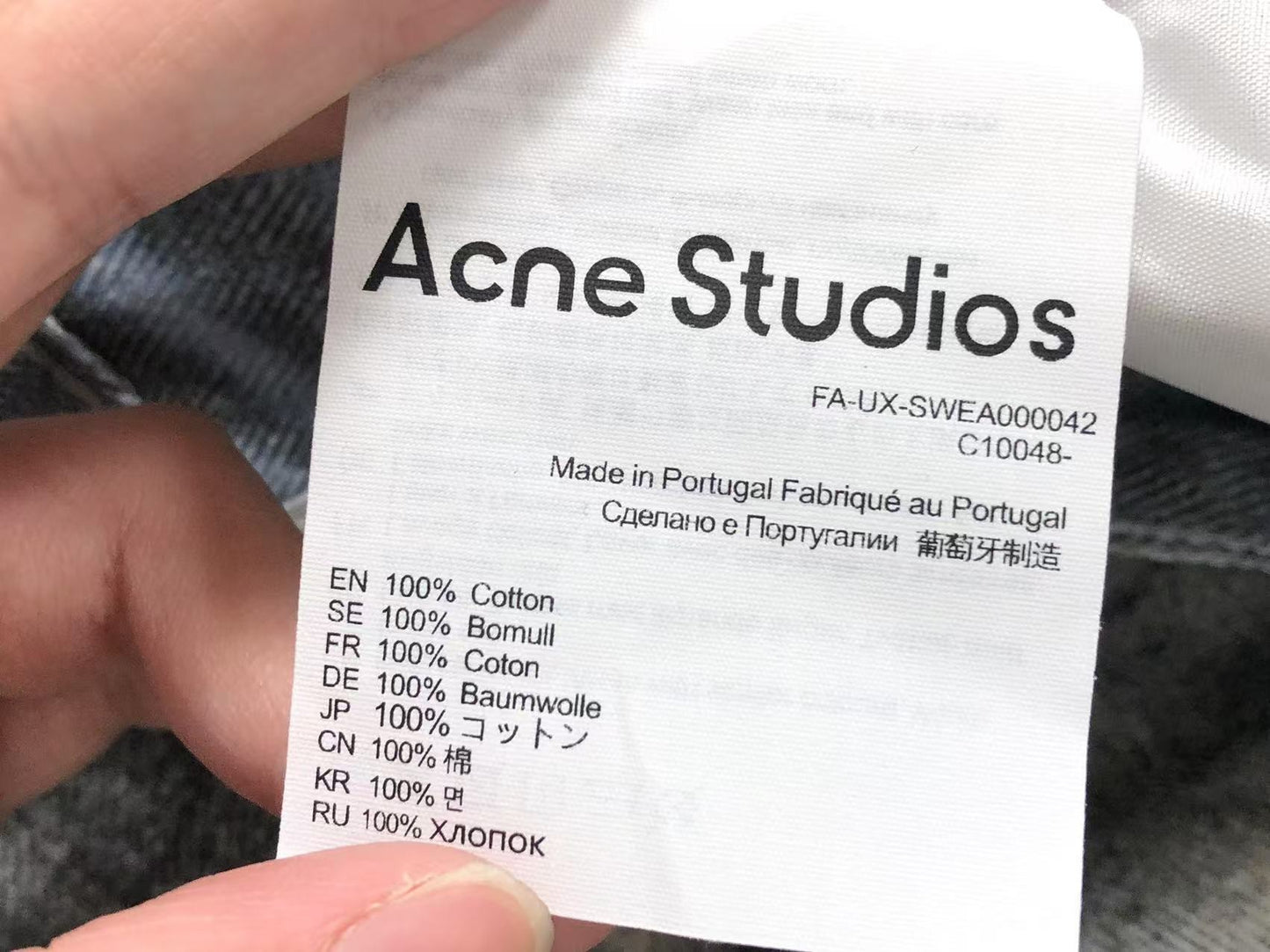 Calça Acne Studios Heavy Distressed Jeans