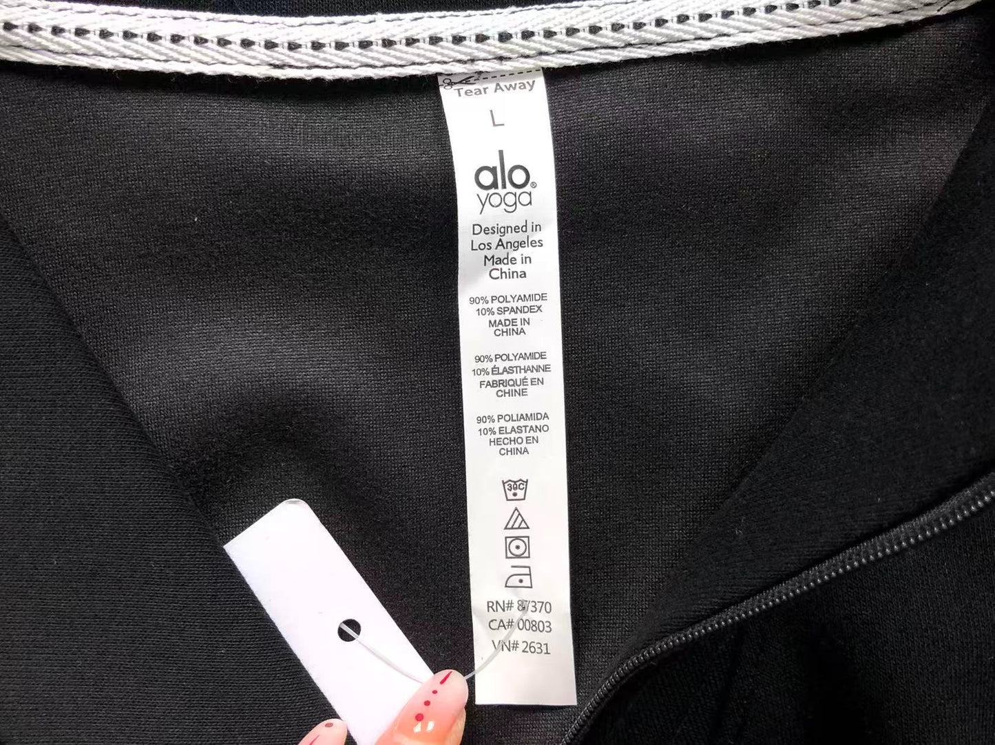 Moletom ALO half zip gola alta