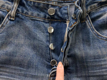 Calça AMIRI Vintage Logo Washed Denim