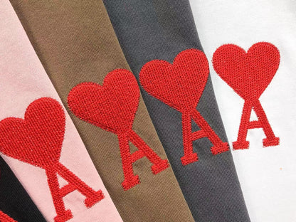 Camiseta AMI Paris Mini Heart Logo Classic