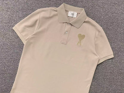 Camisa Polo AMI Paris Big Heart Logo Classic