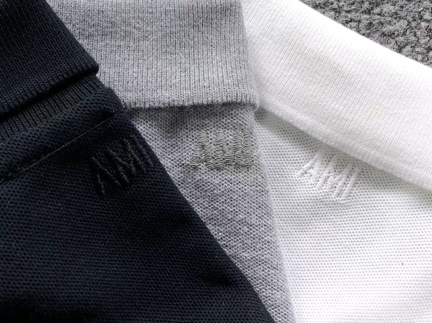 Camisa Polo AMI Paris Big Logo Patch