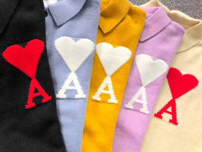 Suéter AMI Paris Polo Knit Essential