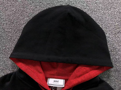 Moletom AMI Paris Ami de Cœur Contrast Zip Hoodie
